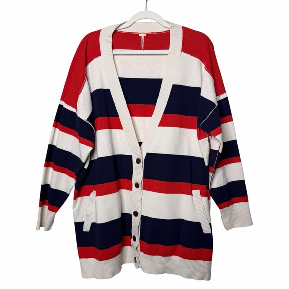 Free People League of Her Own Cardigan Americana Combo - Picture 3 of 15